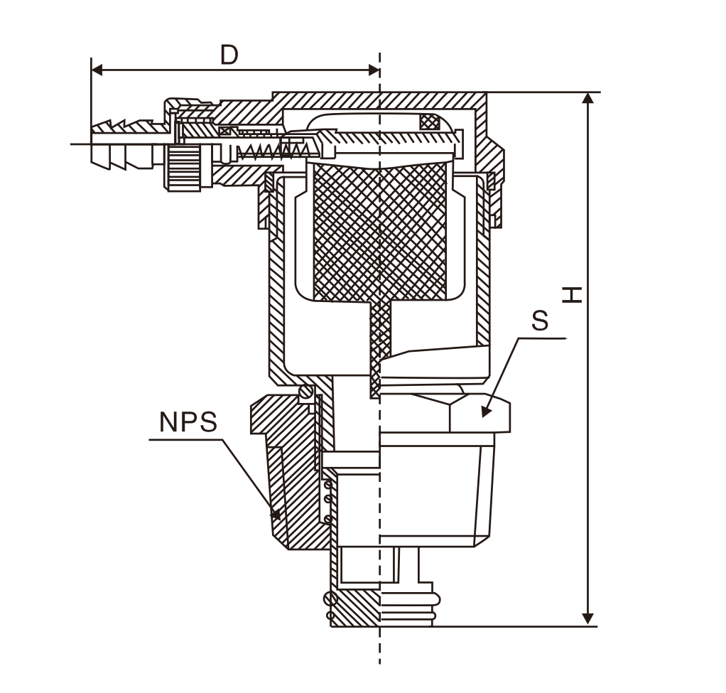 黃(huang)銅自動(dòng)單向排(pai)氣閥(圖(tú)1)